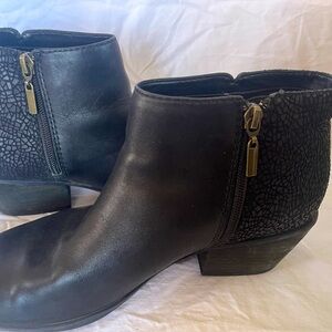 Clark’s Black Leather Booties